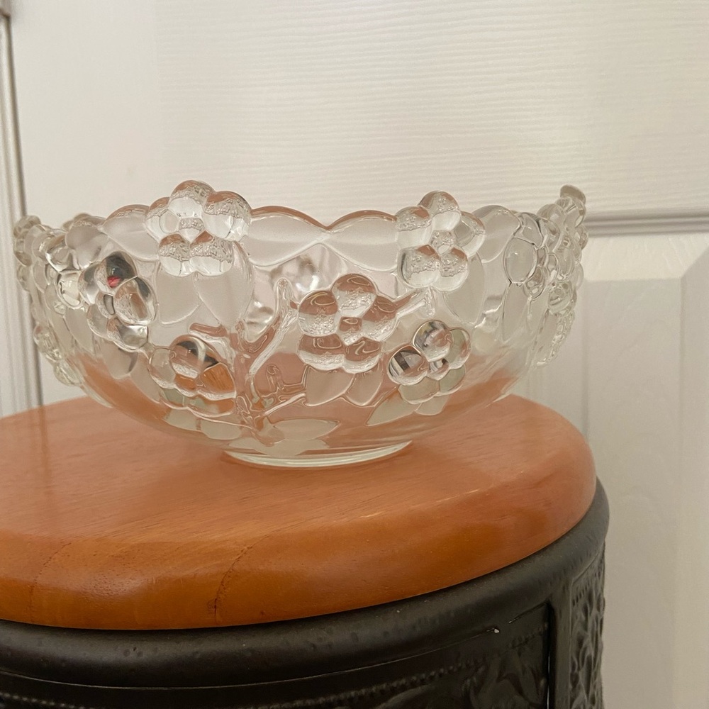 walther crystal mikasa west germany carmen '80's heavy serving bowl - Picture 7 of 16
